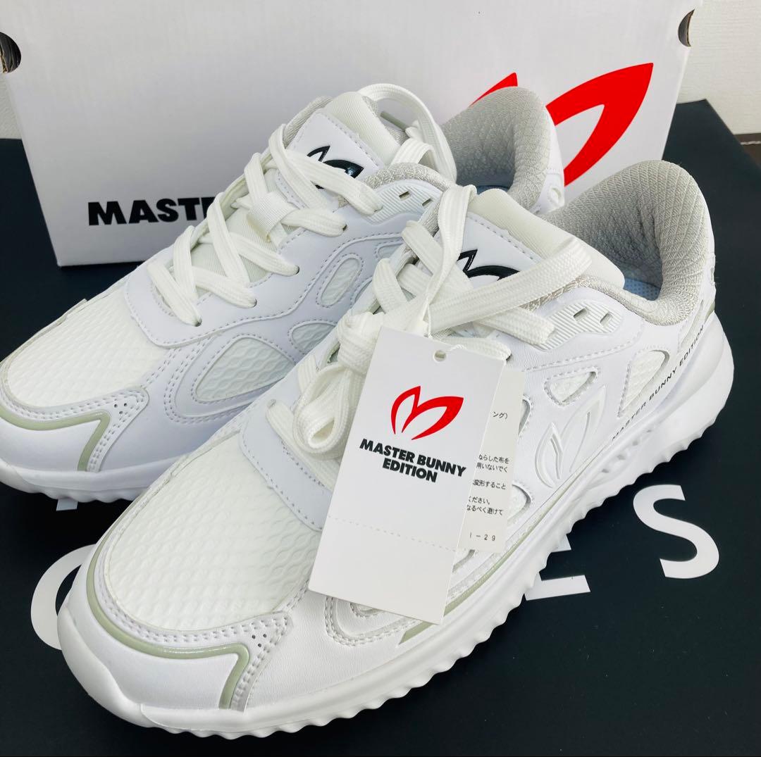 新品 パーリーゲイツ マスターバニー メッシュライクシューズ 26.0cm 白