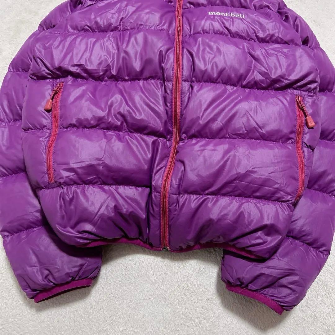 y2k 短丈 mont-bell down jacket パープル 収納袋付き!