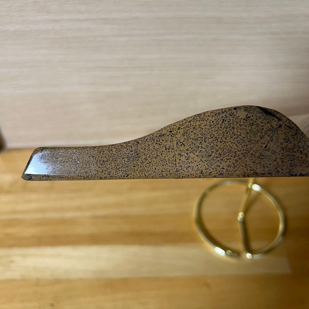 ⬛︎【１点もの】ピクチャージャスパー　天然石　ブックスタイル　自然風景模様　台座付