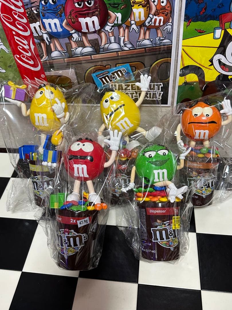 M&M's フィギュア付きキャンディ容器 5体セット★美品★