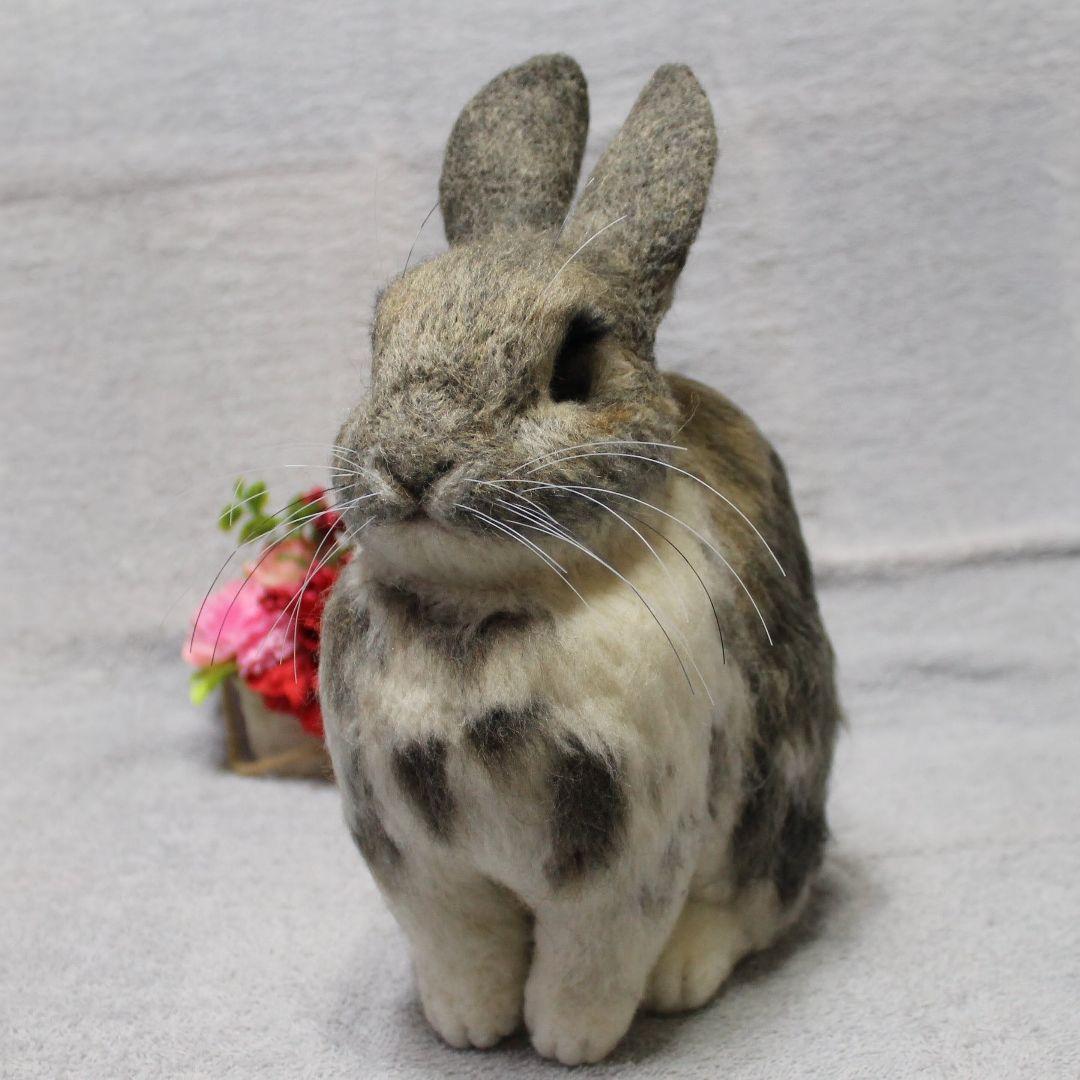 メイさま専用 羊毛フェルト オーダー「リアルで可愛いうさぎちゃん」