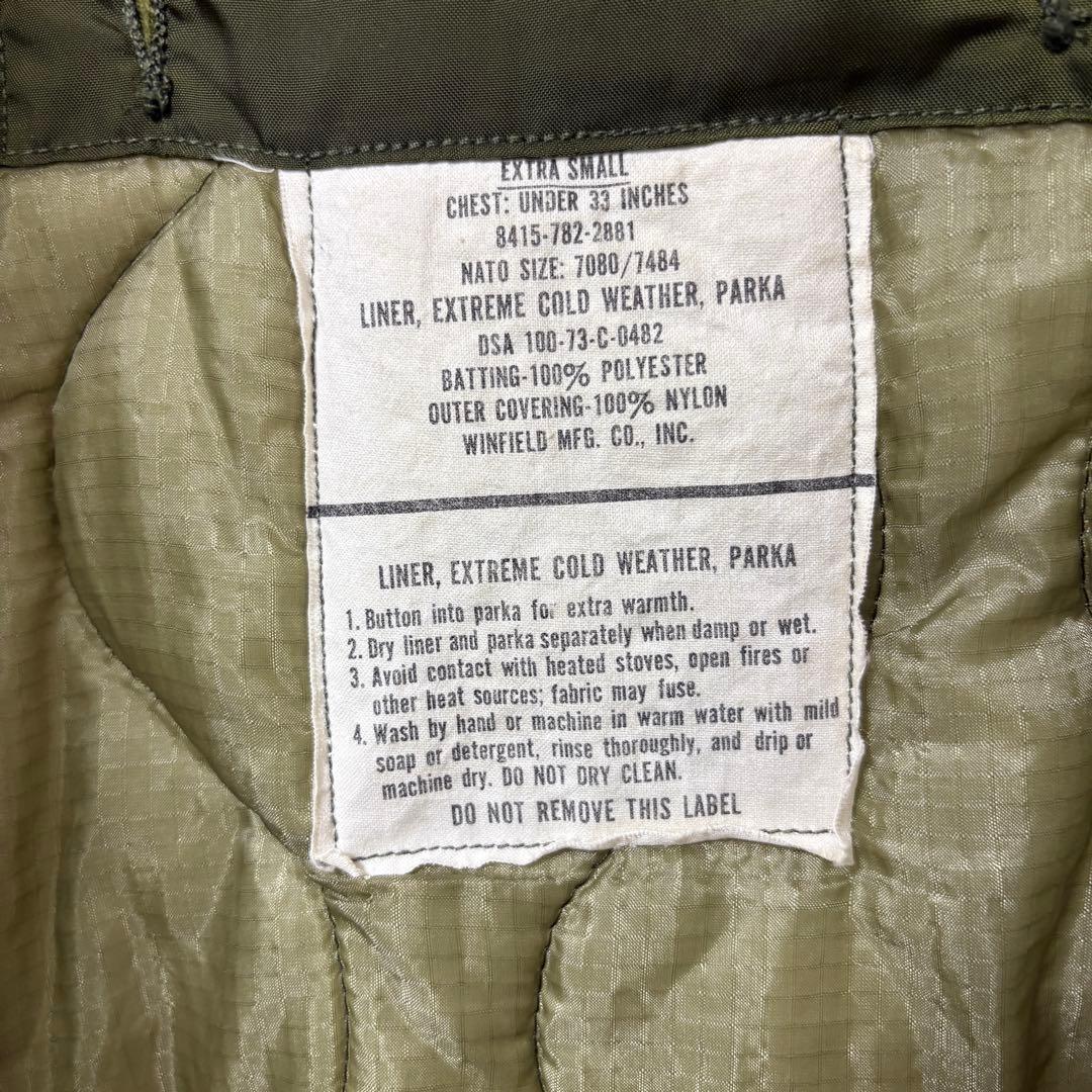 70s M-65 フィッシュテール パーカー フルセット XS