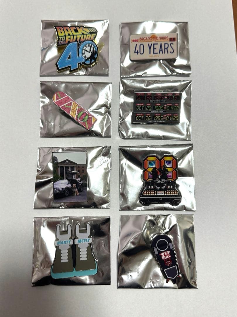 数量限定　レア　バックトゥザフューチャー　ピンズ 　ピンバッジ 8個セット