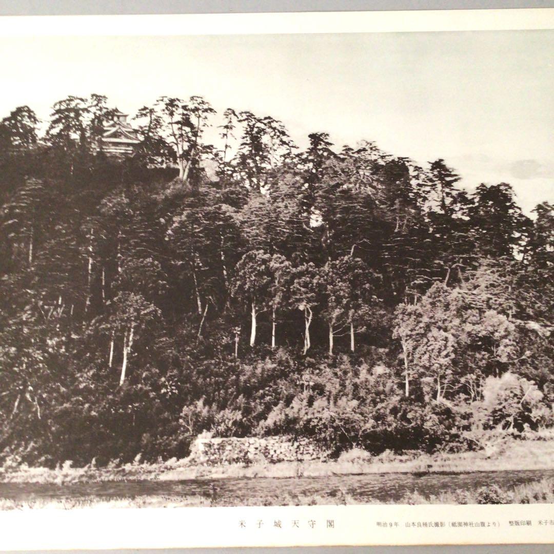 No5029 額装　米子城天守閣　明治９年撮影　トミタ高速写真印刷社　送料無料
