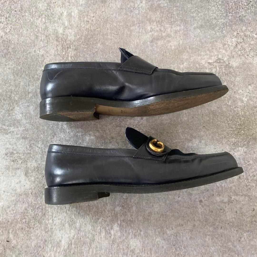 美品【値下げ】GUCCI グッチ ローファー コンビ GG ハラコレザー Gロゴ