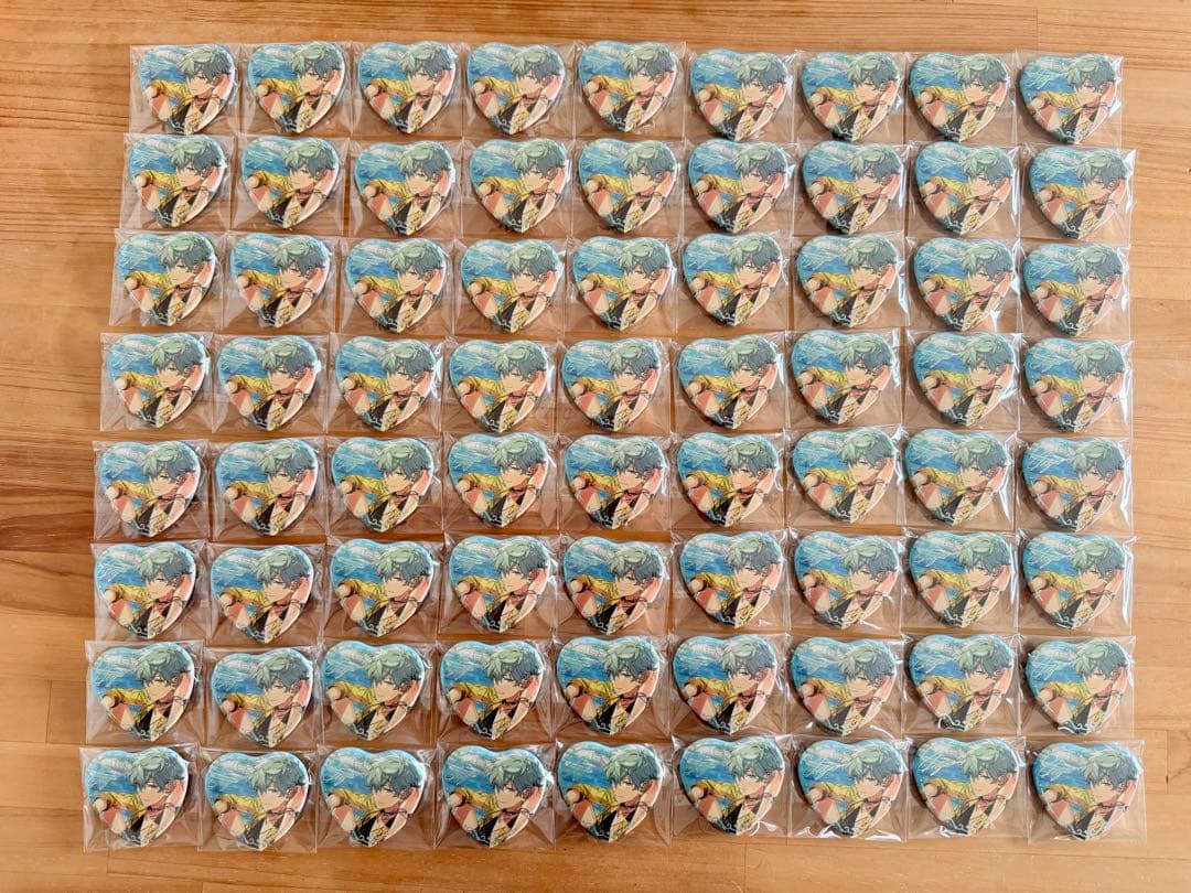 あんスタ　中国　傾心ハート缶バッジ　瀬名泉