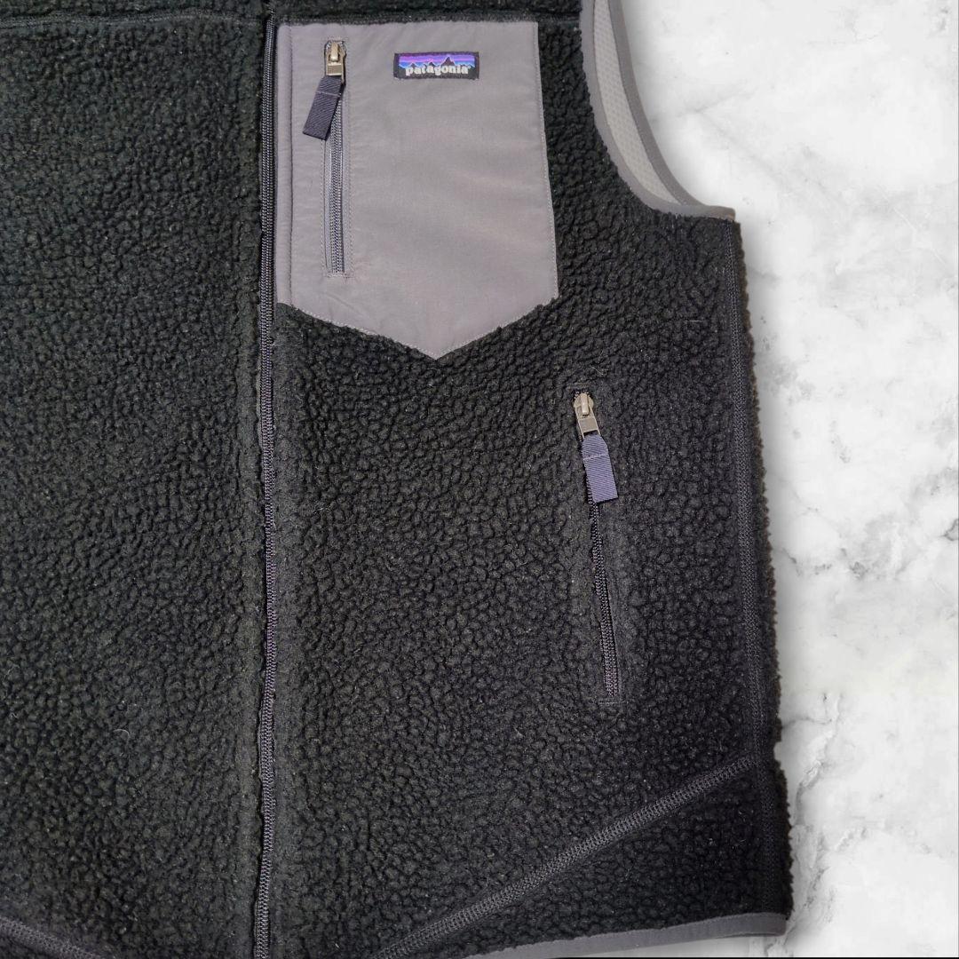 希少 廃盤✨パタゴニア レトロXベスト ボアベスト 23048 黒 M