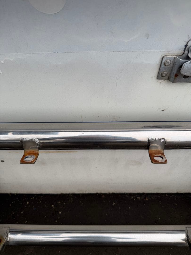 三菱 デリカD:5 フロントガードバー ブルバー ステンレス 中古