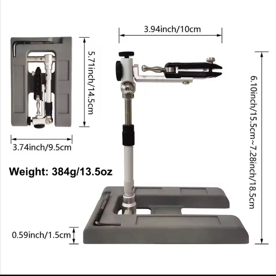 ロータリー式トラベルタイイングバイス ミッジ対応 メッシュケース 折り畳み 軽量