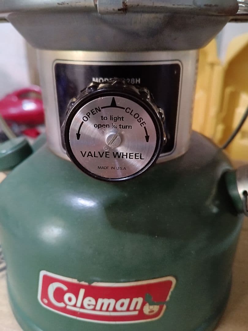追記あり●コールマンランタン73年　 グリーンカラー　クラムシェルケース付き