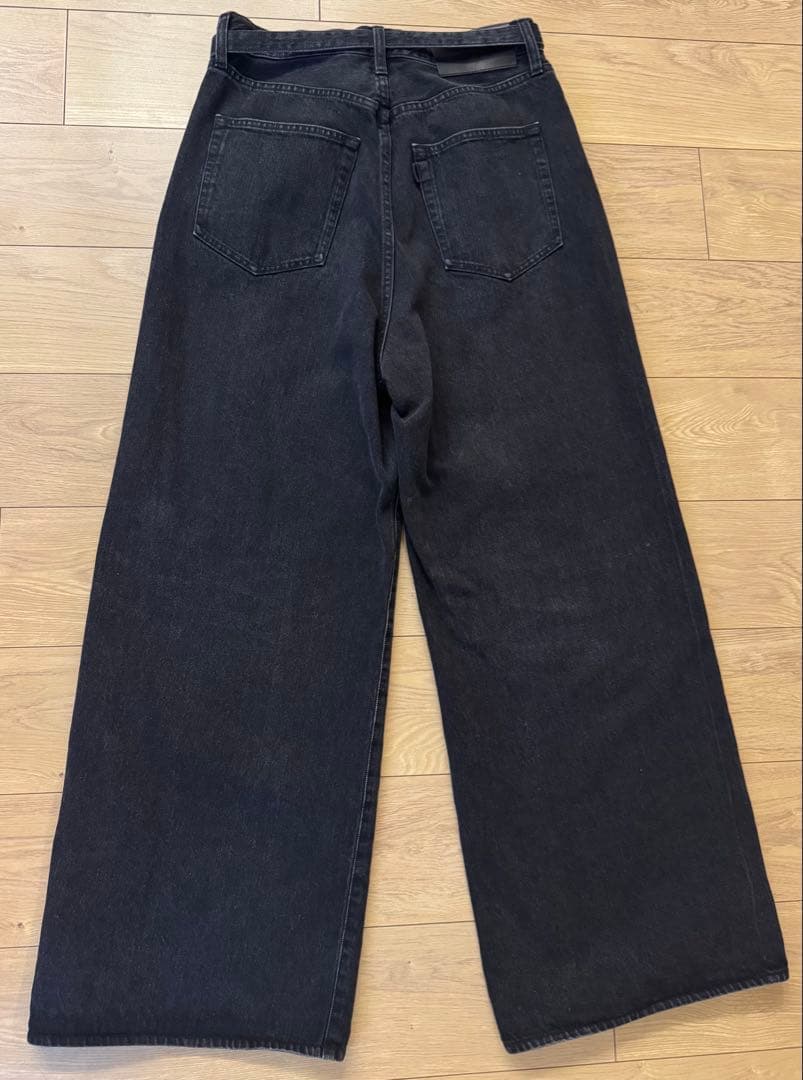 sacai SCM-208 ブラック　ワイドデニム　サイズ2