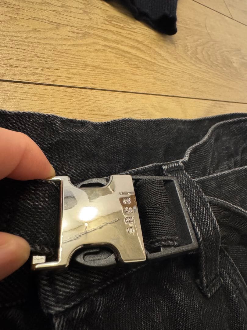 sacai SCM-208 ブラック　ワイドデニム　サイズ2