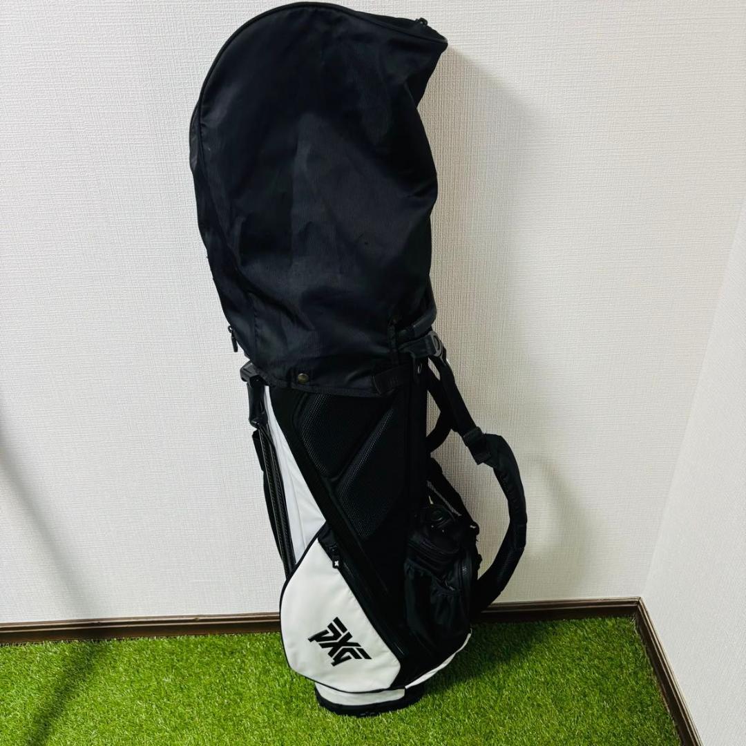 PXG スタンド式　キャディバッグ　ゴルフ　ブラック　ホワイト