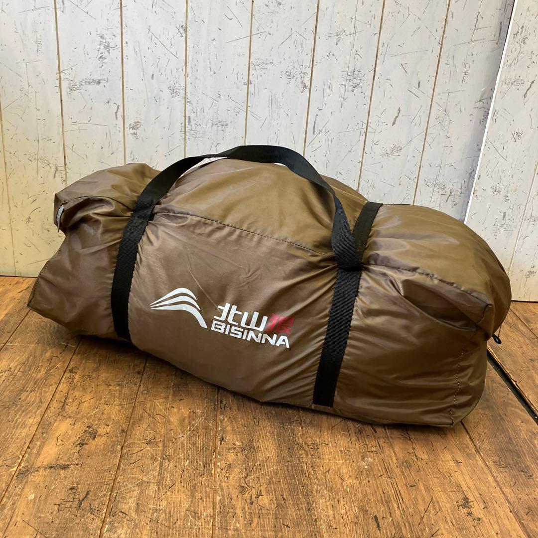 北山狼 BISINNA キャンプテント トンネルテント 4～6人用 二重層