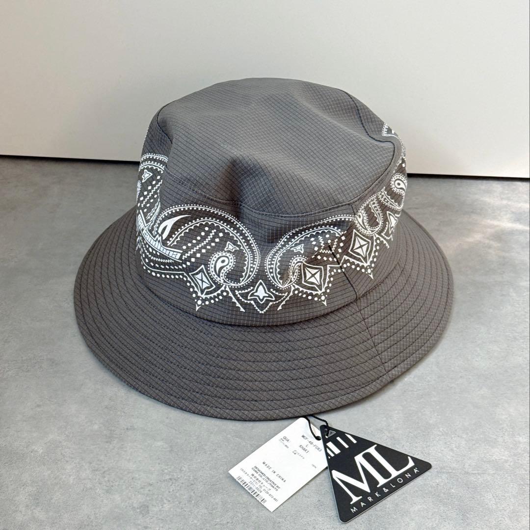 新品 ★ MARK&LONA バゲットハット 帽子 マーク&ロナ カーキ 正規品