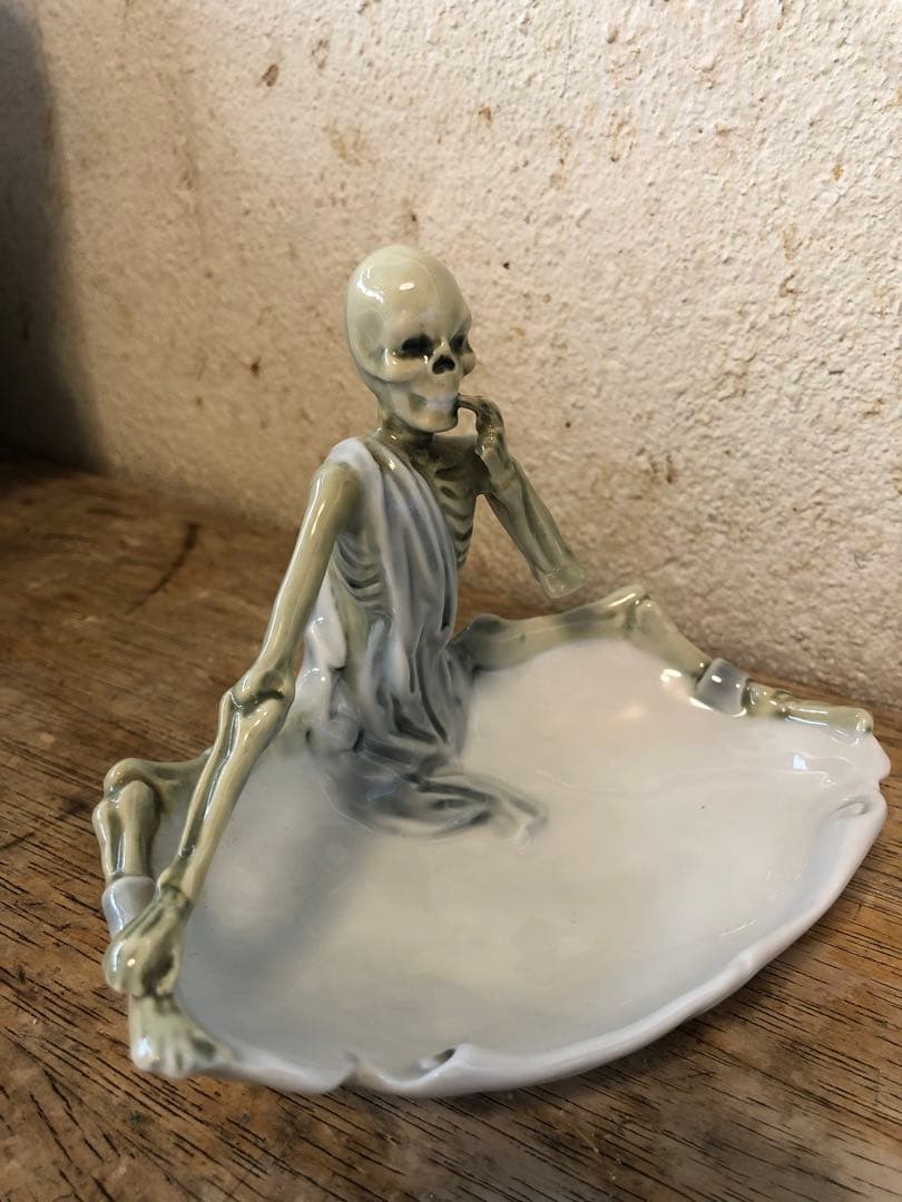 ビンテージ　スカル　髑髏　骸骨　ハロウィン　ミッドセンチュリー レトロ　死神