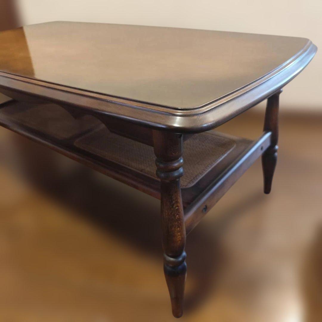 直接引き取り 希少 オールドカリモク コロニアル センターテーブル