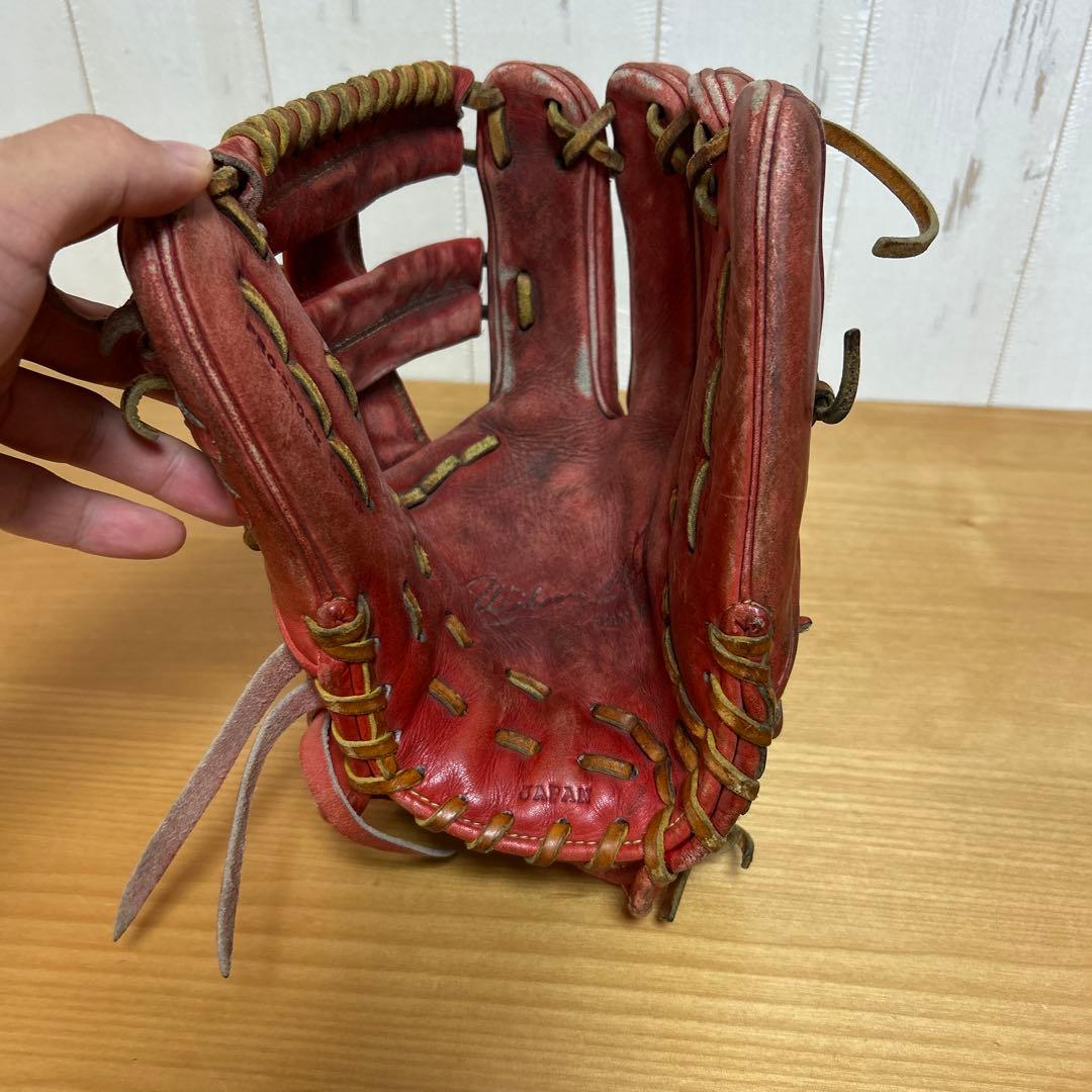 Wilson 赤 硬式グローブ 右投げ用