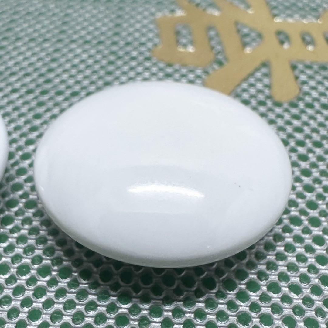 未使用 日向特製 本蛤碁石 33号 美栄 木製碁笥