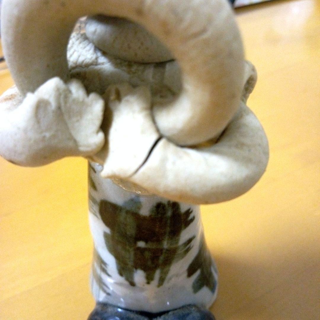 砥部焼き　青芳人形　森元青芳　5体　磁器　置物　手作り　工芸品