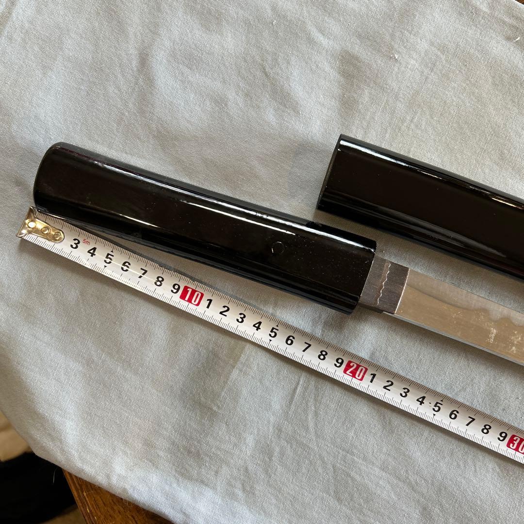 模造刀　黒呂　全長660 刃渡り455柄長180鞘長520 切れません