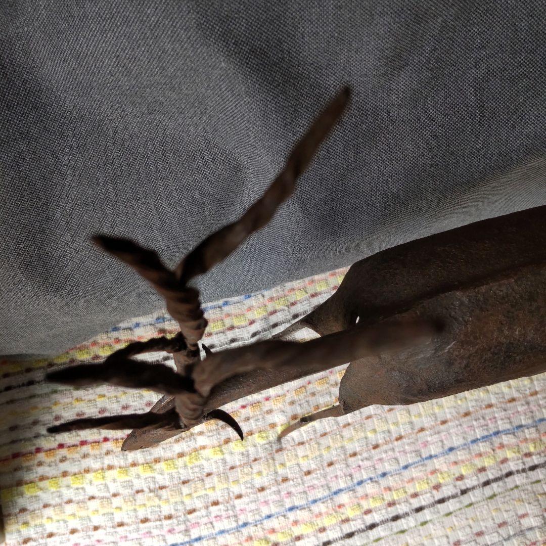 ヴィンテージ！北欧アイアンオブジェ！ハンドメイド大型トナカイ！美品！