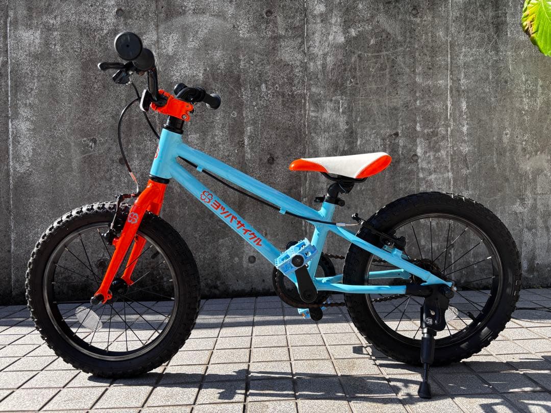 ※可能な限り引き取り※ヨツバサイクル　ラムネブルー　16インチ　メンテ済