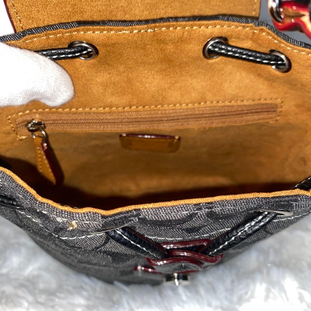【新品・未使用】 COACH シグネチャー バケットバッグ 黒　ブラック
