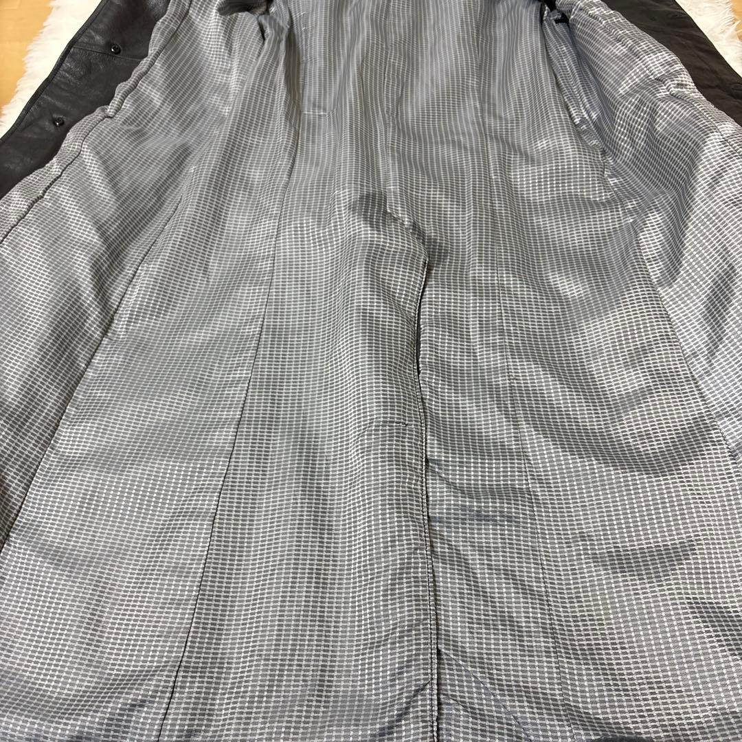 TORNADO MART 本革 レザーロングコート ベルト付き　希少モデル M