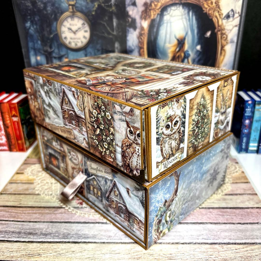 ４１０新スタンペリアTHEOWL’S HOUSEおすそ分け引き出し付収納ボックス