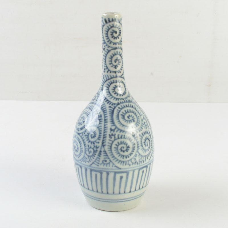 伊万里焼　古伊万里　染付　蛸唐草文　徳利　一輪挿　花生　V　9710