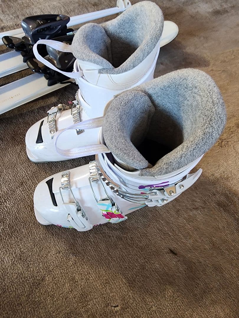 Hartレディースカービンクスキーセット☆ブーツ23.5☆ストック付き