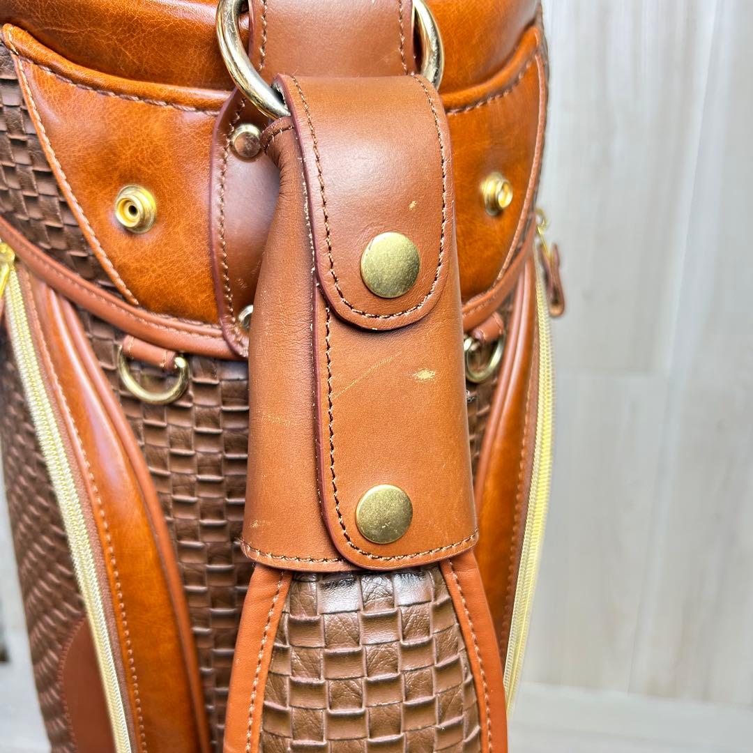 【高級感】マジェスティ ゴルフキャディバッグ ブラウン MJ 美品！豪華！