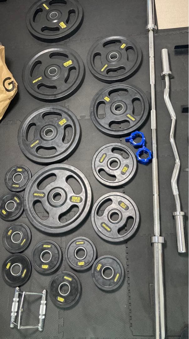 バーベルセット＋EZバー＋プレートラック＋その他