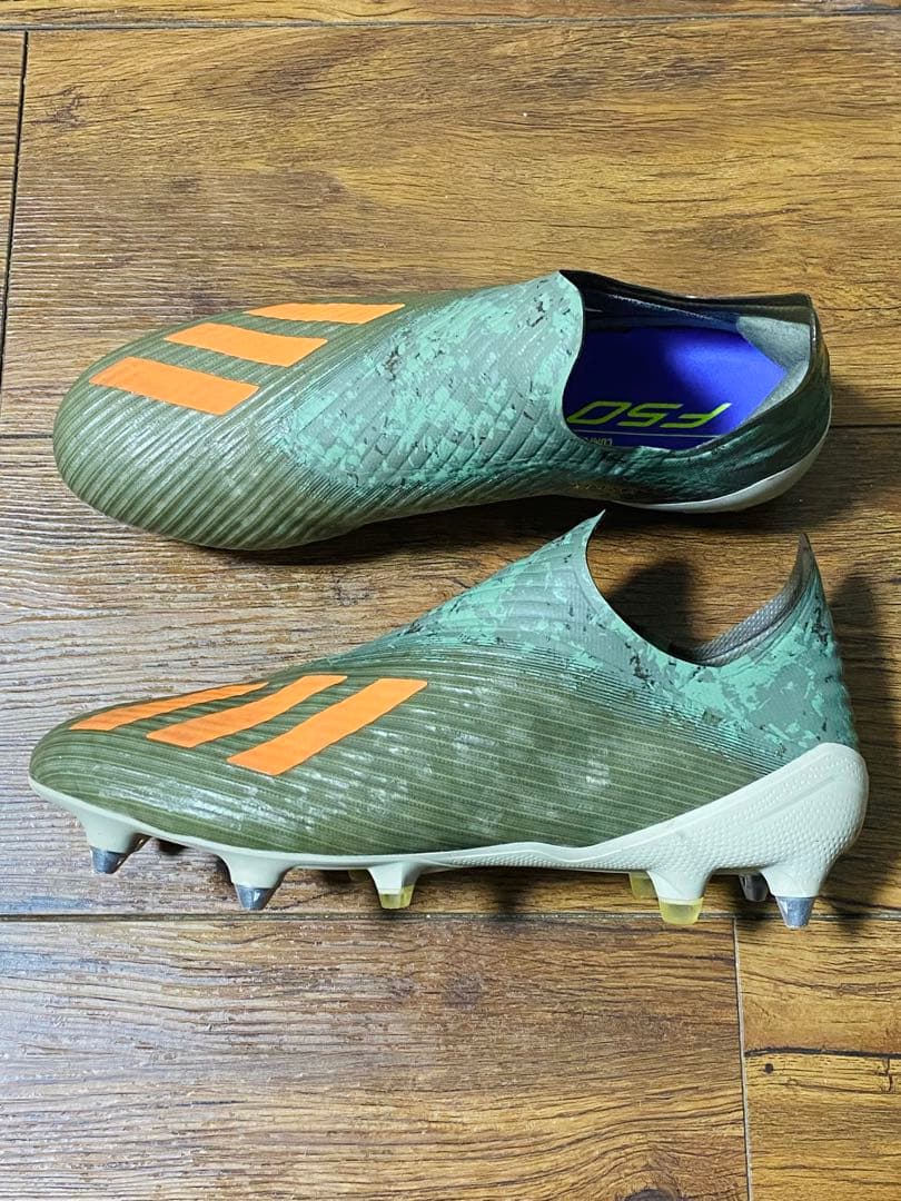 アディダス エックス 19+ SG(グリーン×オレンジ)