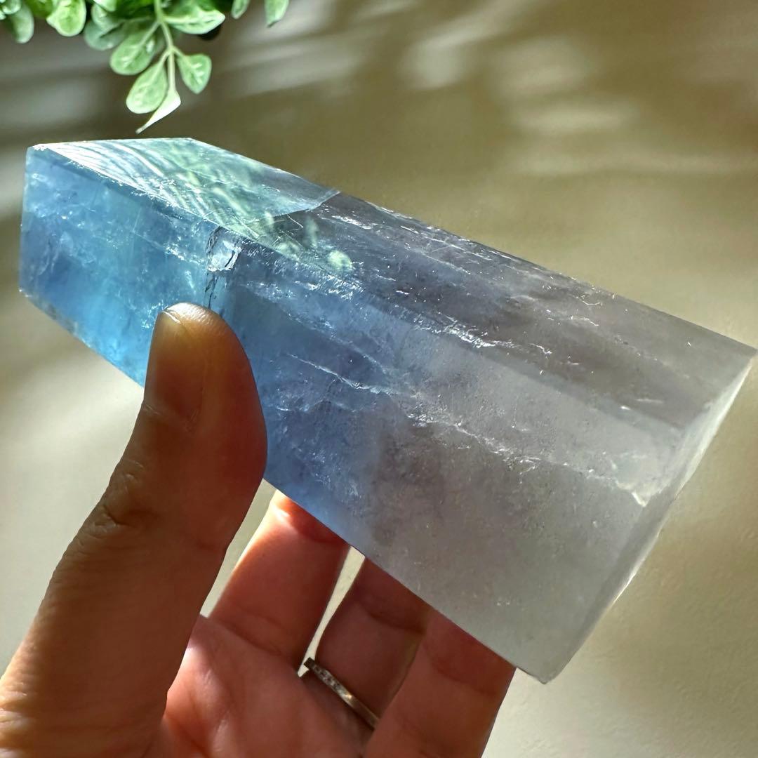 ことり　ブルーフローライトタワー346g ブルーアンバー　2セット