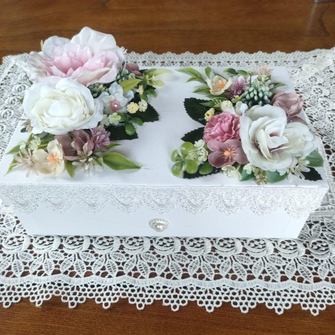 ✿きよみんみんさん専用画面✿ （白色小物入れ・造花）おまとめ６個