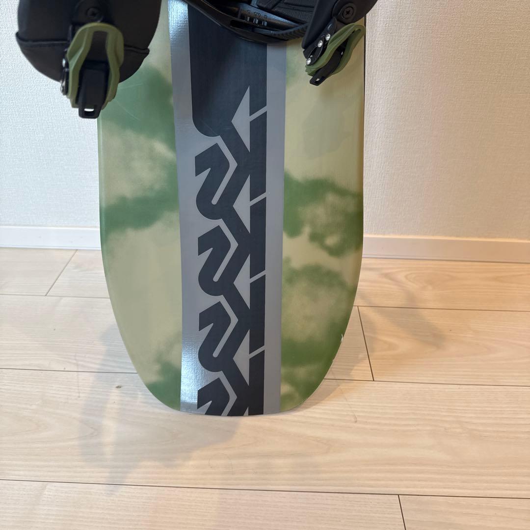 K2 スノーボード グレー ストライプ