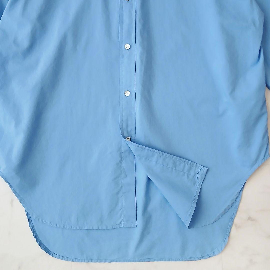 美品 ポロ ラルフローレン 現行 コットン 柔らか ボタンダウンシャツ ブルー