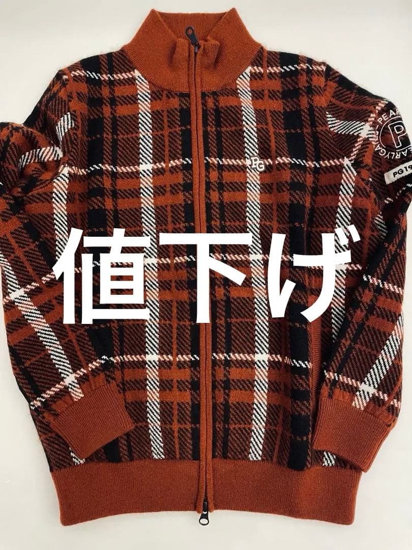 PEARLY GATES チェック柄 カシミヤ