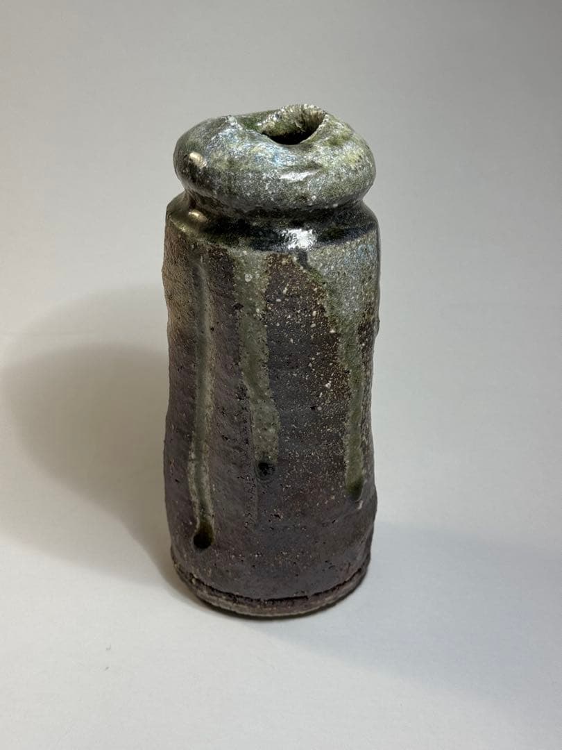 【越前唐津焼】三好健太郎作　花入18センチ　割竹式登り窯