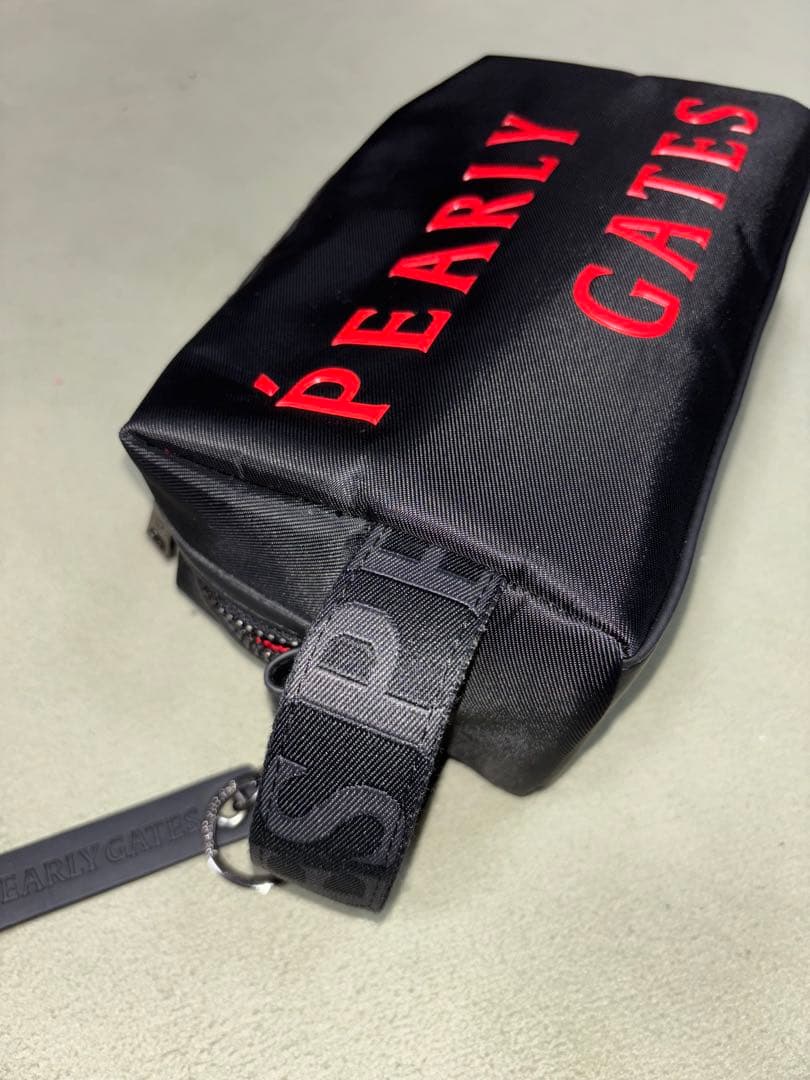 （美品）パーリーゲイツ、メゾンロゴシリーズ、カートバッグ、ラウンドバッグ、限定品