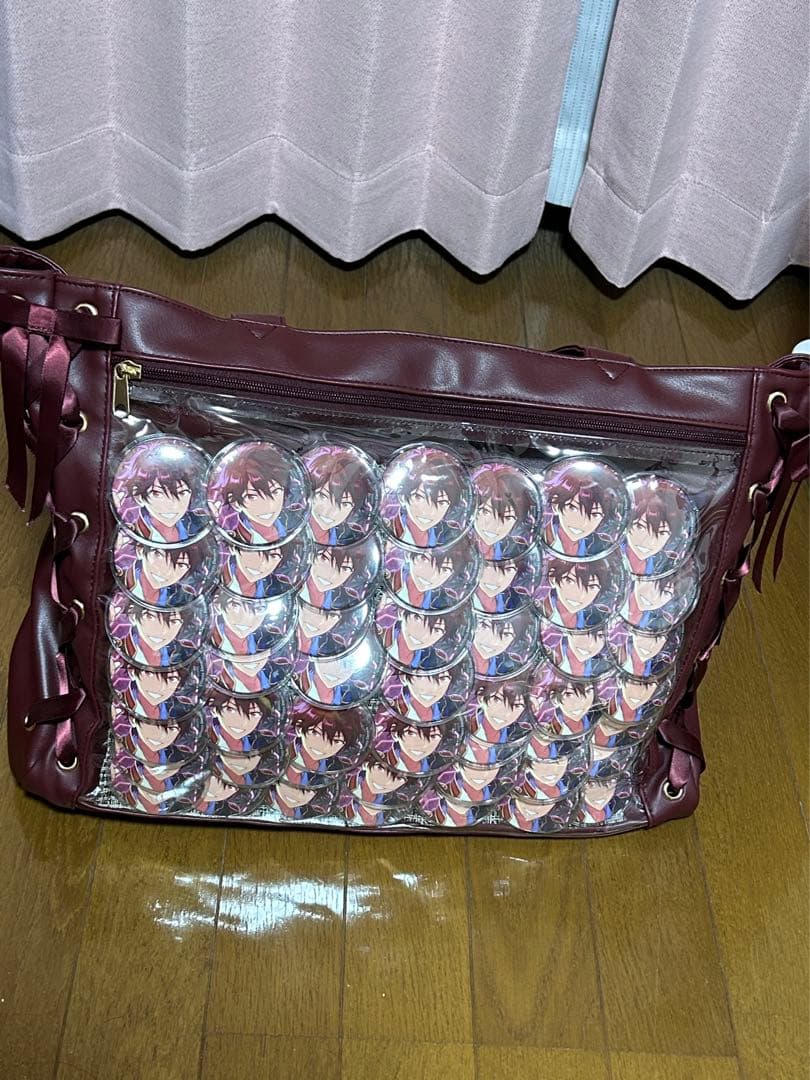 あんスタ 守沢千秋 フィーチャー2痛バ イベコレWEGO Lサイズワインカラー