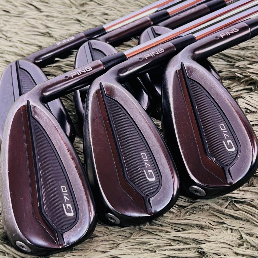 ピン G710 アイアン6本セット メンズゴルフ 初心者 入門 大人気モデル 黒