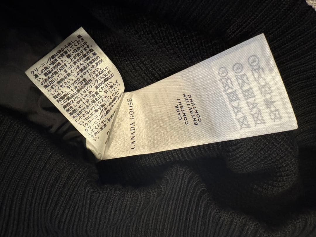 新品 カナダグース ハイブリッジ ニット ベスト ブラックレーベル