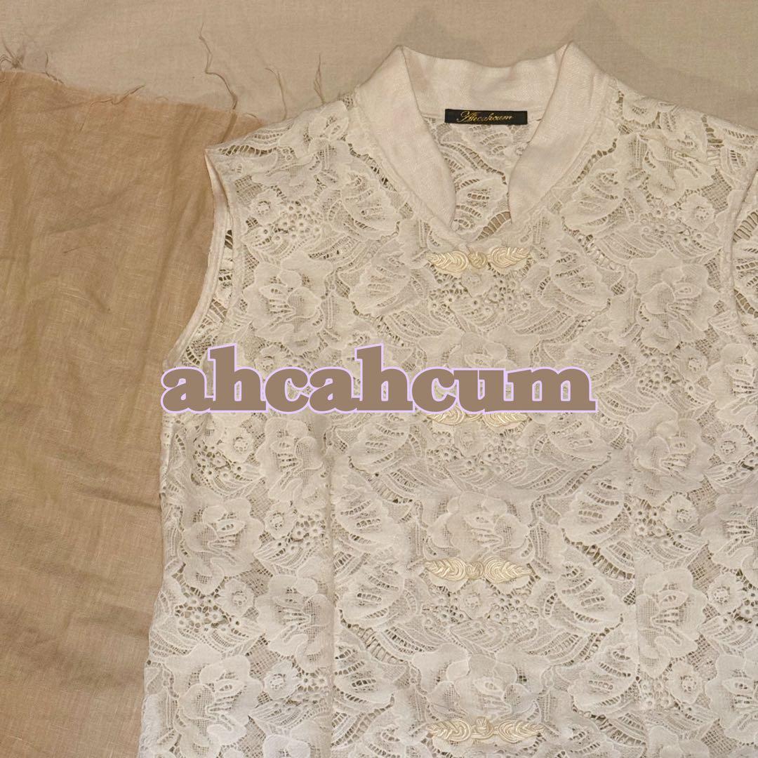 ahcahcum あちゃちゅむ レースシノワワンピース