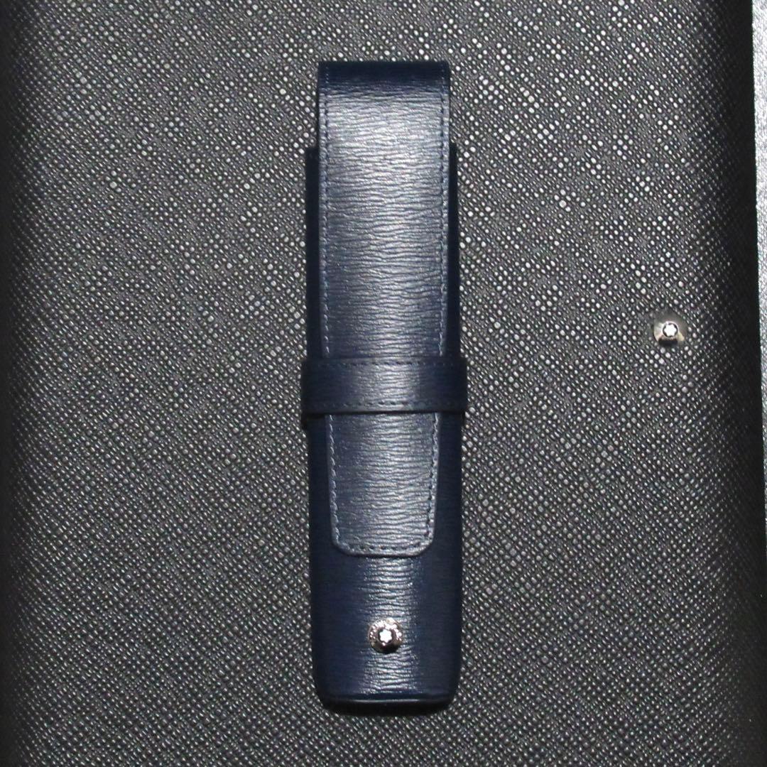 モンブラン ペンケース ペンポーチ 4810 ウエストサイド ブルー 1本用