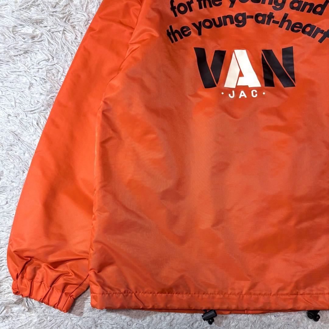 【いーけ✨】VANJAC　ナイロンコーチジャケット　バックプリント
