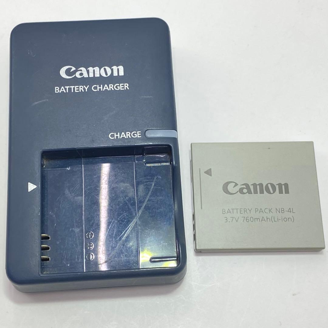 Canon IXY 510IS PC1356 充電器　ブルー コンデジ　動作品