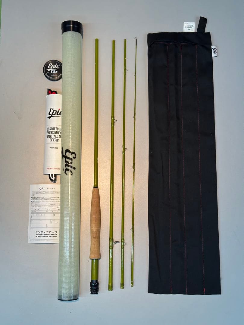 希少？エピック 580 オリーブ　ファストグラス II フライロッド 4ピース
